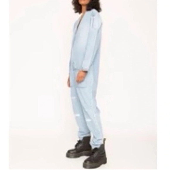 Free People Pants - FREE PEOPLE x Sandrine Rose Denim Jumpsuit medium